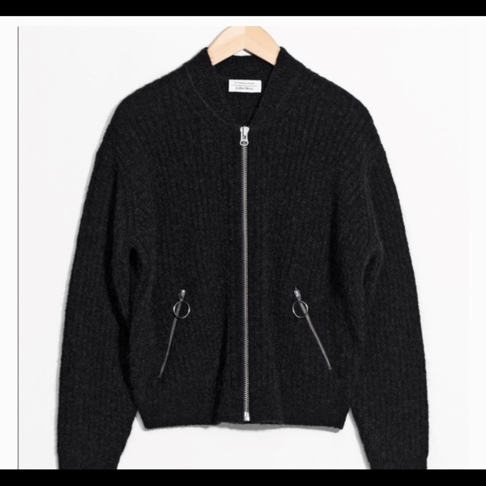 &Other Stories Mohair bomber jacket